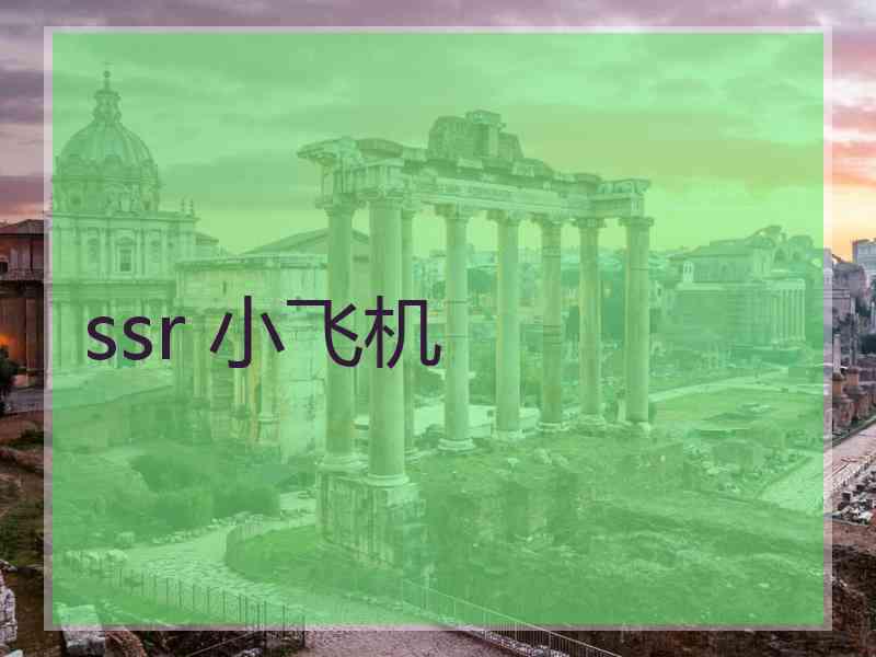 ssr 小飞机